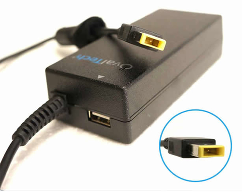 Cargador Ovaltech OTAC-E77-65W 20 V, Computadora Portátil, Interior, 1USB, 65 W, Negro
