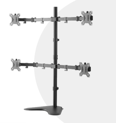 Soportes de Pantalla Ovaltech OVME-Q1332 Color Negro, Material Acero
