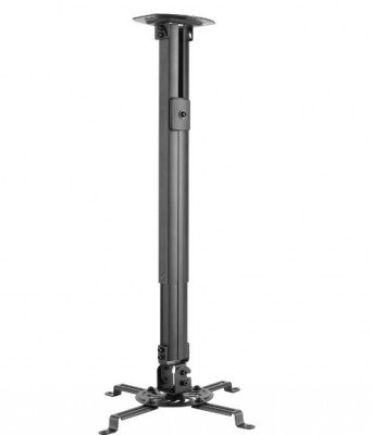 Soporte de Proyector Ovaltech OVPR-900MM Techo, Max. 13.5 kg, Acero, Negro