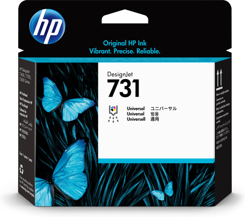 Cabezal de Impresion HP Cabezal de Impresión Designjet 731 Inyección de Tinta Térmica, Cian, Foto Negro, Negro Mate, Magenta, Amarillo, Gris
