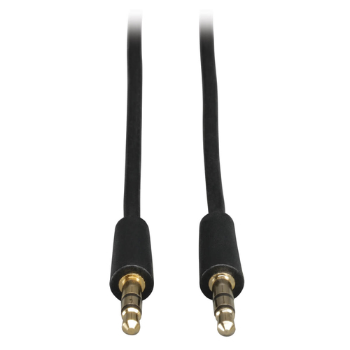 Cable de Audio Tripp Lite 3,5mm a 3,5mm, 15.24 m, Negro