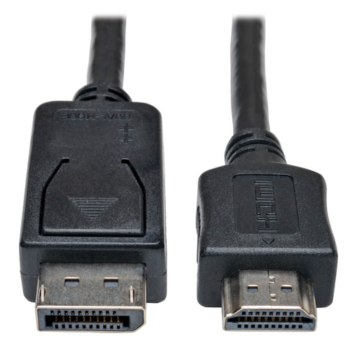 Adaptador de Cable Tripp Lite Displayport a HDMI M-m 2m Color Negro