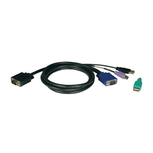Cables para KVM Tripp Lite USB, PS/2, 1.83 m, VGA, VGA, PS/2, USB