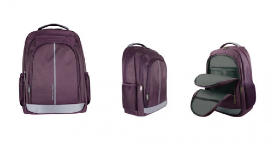 Mochila Perfect Choice PC-083337 Tamaño Max de Pantalla 17", Nylon, Color Púrpura