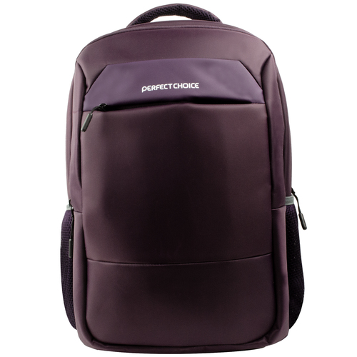 Mochila Perfect Choice PC-083924 Bolsa Delantera, Bolsa Lateral, Tamaño Max de Pantalla 15.6", Poliéster, Poliuretano, Color Púrpura