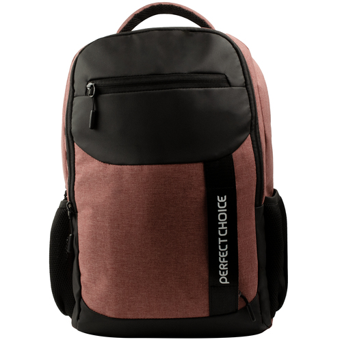 Mochila Perfect Choice PC-083955 Bolsa Delantera, Bolsa Lateral, Tamaño Max de Pantalla 15.6", Poliéster, Poliuretano, Color Terracota