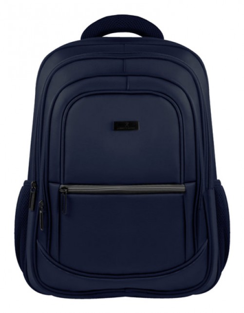 Mochila Perfect Choice PC-084143 Bolsa Lateral, Hasta 17", Nylon, Poliéster, Azul, a Prueba de Salpicaduras
