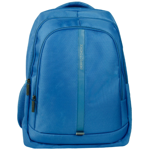 Mochila Perfect Choice PC-084372 Bolsa Delantera, Bolsa Lateral, 2 Compartimentos, Tamaño Max de Pantalla 17", Nylon, Poliéster, Color Azul