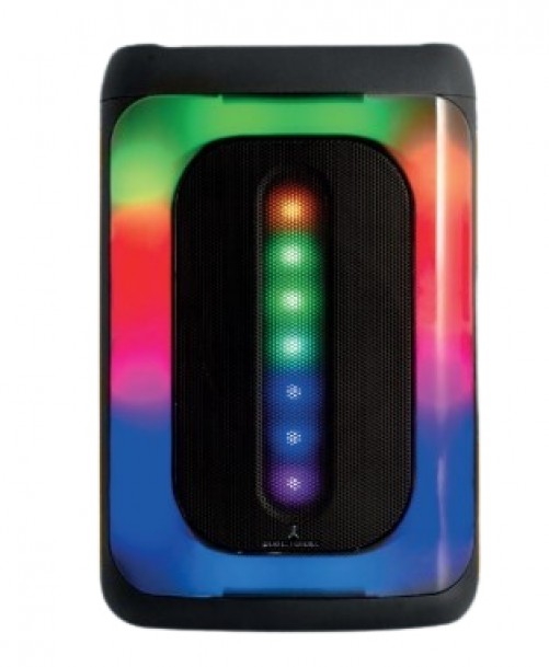 Bocina Inala?mbrica Perfect Choice Conector USB Tipo C Panel RGB Batera?a Recargable Color Negro