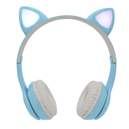 Audifonos Diadema Bluetooth para Ninos Perfect Choice Catto - Azul
