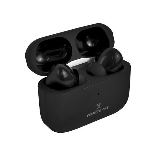Audífonos Perfect Choice PC-117186 Intra Auditivo, True Wireless Stereo (tws), Bluetooth, Negro
