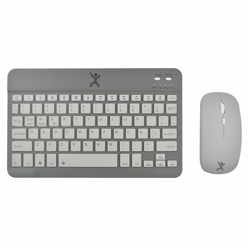 Kit Teclado y Mouse Perfect Choice Genova, Inalambrico Rf y Bluetooth 5.2, 78 Teclas, 1600 dpi, Negro.