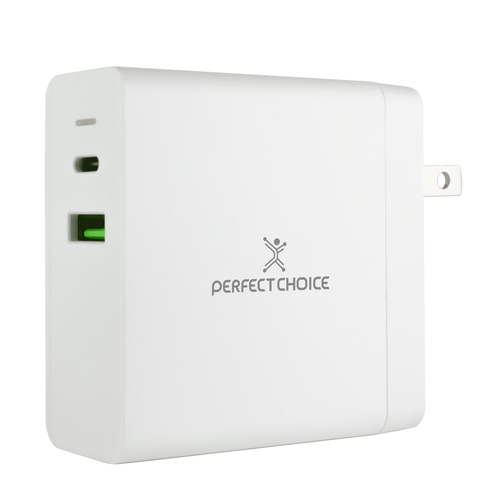 Cargador Perfect Choice PC-240396 100 - 240 V, Universal, Interior, 1USB, Carga Rápida, Blanco
