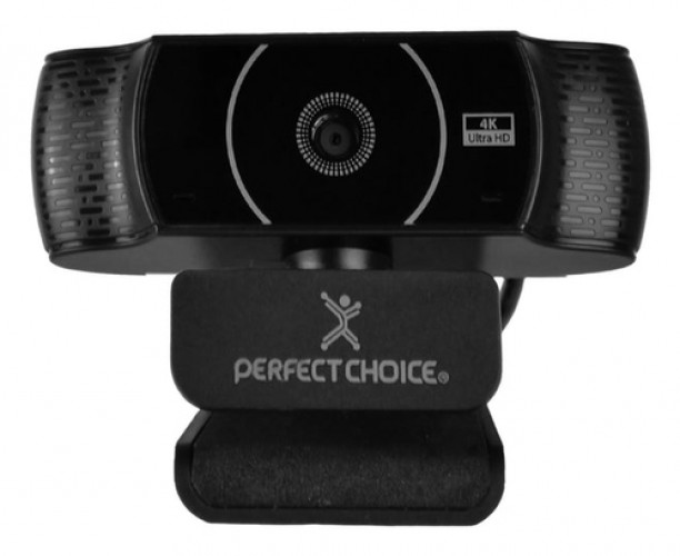 Camara Web Perfect Choice Eyely, Resolucion 4K Ultra HD 3840x2160, Sensor de 8 Megapixeles, Autofocus, Rotacion 360 Grados, USB.