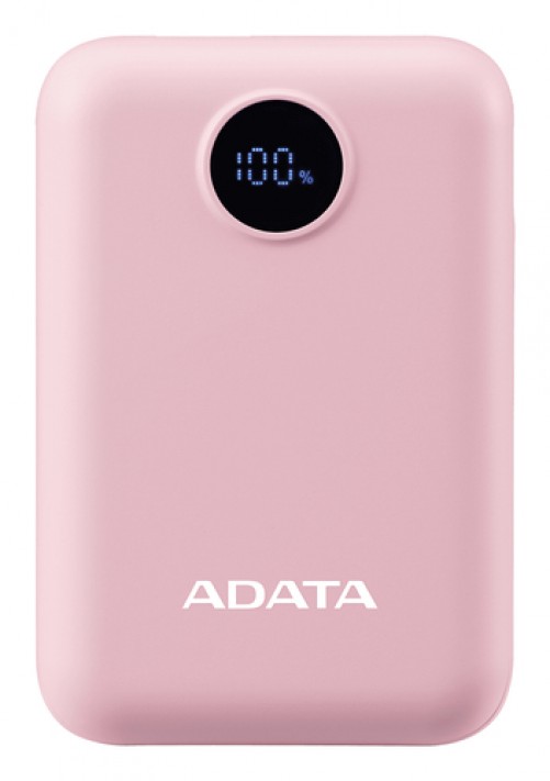 Power Bank Adata C100 10000 mAh, USB, Rosa