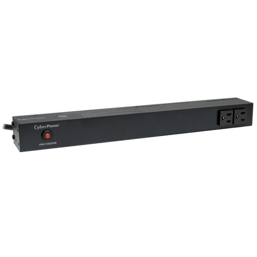Sistema de Alimentacion Cyberpower PDU15B2F8R Horizontal/vertical, 10 Salidas AC, Conector NEMA 5–15p, 50 - 60 Hz, Máxima Corriente 15 A, Voltaje 120 V, Cable de 4.57 m, Capacidad del Rack 1U, Colo...