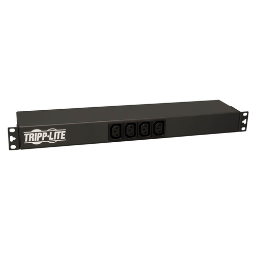 Sistema de Alimentacion Tripp Lite Horizontal, 14 Salidas AC, 50 - 60 Hz, Máxima Corriente 20 A, Voltaje 100-240 V, Cable de 3.7 m, Capacidad del Rack 1U, Color Negro