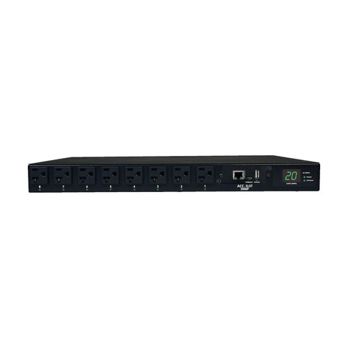 Sistema de Alimentacion Tripp Lite Horizontal, 16 Salidas AC, Conector NEMA 5–20p, 60 Hz, Máxima Corriente 20 A, Voltaje 100-127 V, Cable de 3.6 m, Capacidad del Rack 1U, Color Negro