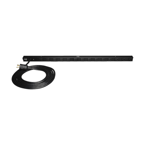 Sistema de Alimentacion Tripp Lite Vertical, 14 Salidas AC, 50 - 60 Hz, Máxima Corriente 16 A, Voltaje 100-127 V, Cable de 4.57 m, Capacidad del Rack 0U, Color Negro