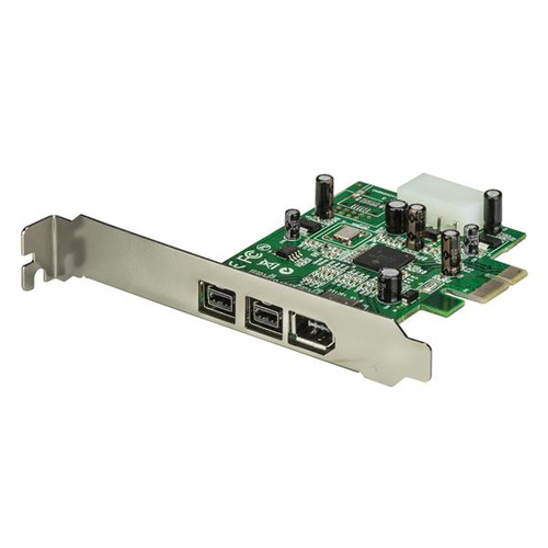 Tarjeta Startech.com PCIe, Firewire 800 / 400, Verde