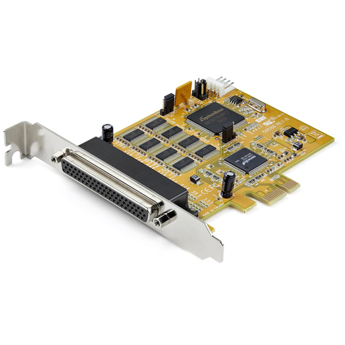 Tarjeta Startech.com PCIe, de Serie, Amarillo