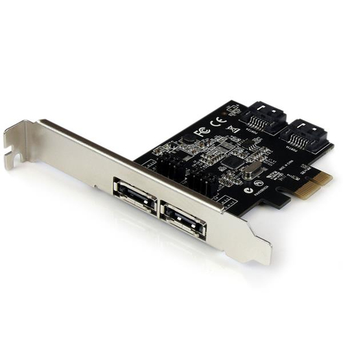 Tarjeta Adaptadora Controladora Startech PCI Express 2 Puertos Esata 2 Puertos S 6Gbps, (PEXESAT322I)