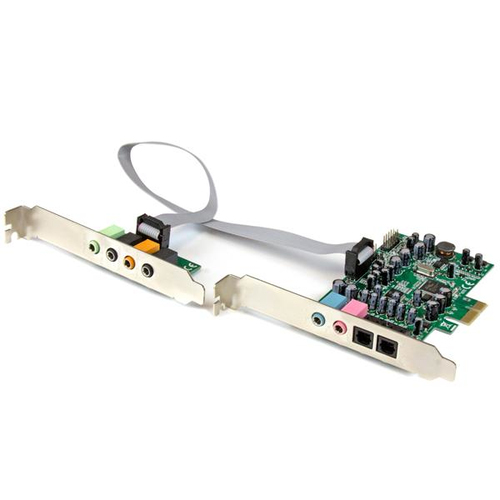 Tarjeta de Sonido Startech, Interno, Virtual 7.1 Canales, PCI-e X1, Calidad de Audio 24 Bit