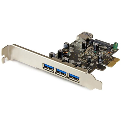 Tarjeta Startech.com PEXUSB3S42 PCIe, USB 3.2 Gen 1 (3.1 Gen 1), Negro, Acero Inoxidable