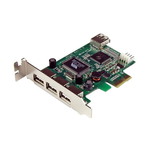 Tarjeta Startech.com PCIe, USB 2.0, Verde