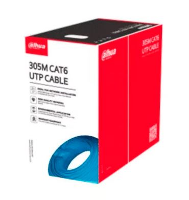 Bobina de Cable UTP Dahua Cat6, 305m, 100% Cobre, Interior, Azul