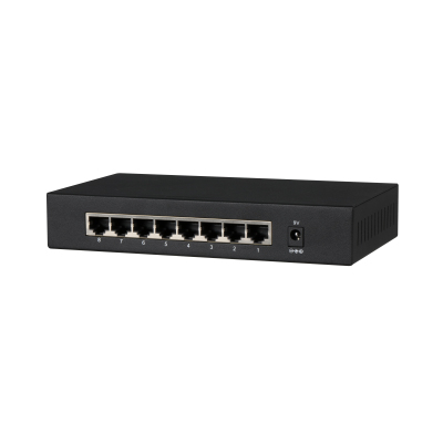 Switch Dahua Technology PFS3008-8GT No Administrado, L2, RJ-45 8, Gigabit Ethernet (10/100/1000), Negro