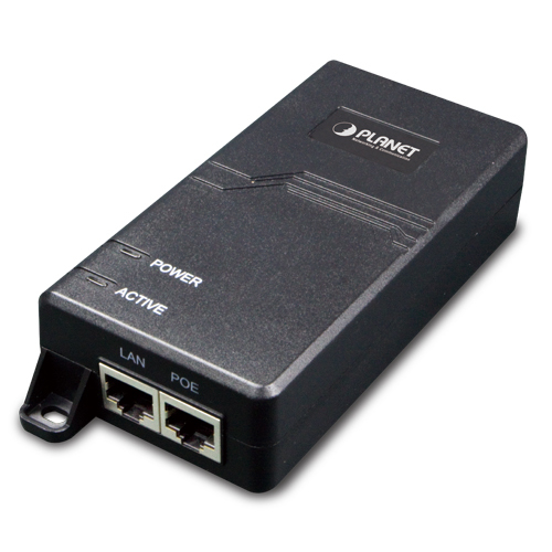 Adaptador PoE Planet POE-163 53 V, 10,100,1000 Mbit/s, IEEE 802.3, IEEE 802.3ab, IEEE 802.3af, IEEE 802.3at, IEEE 802.3U, 2RJ-45