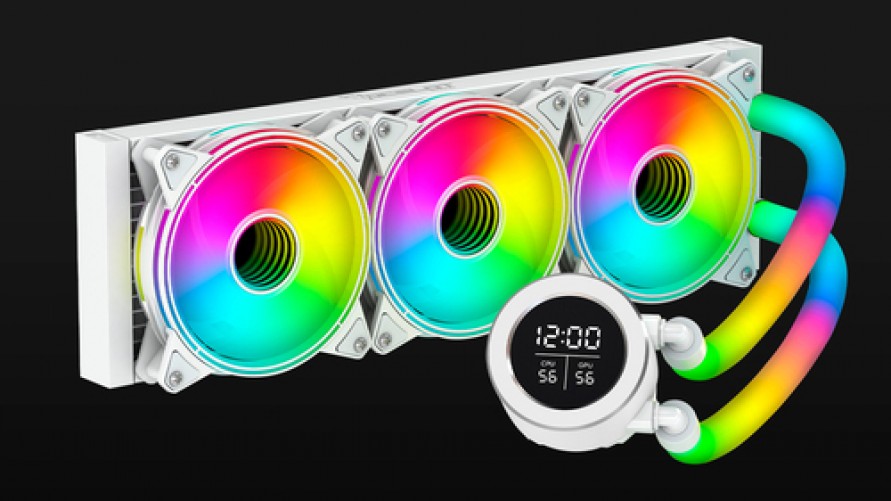 Enfriamiento Liquido_ Ocelot Gaming Polar Wave 360 White 3 x 12 cm, 1800 rpm, 1800 rpm, Blanco