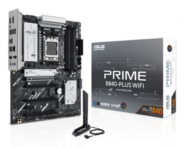 Tarjeta Madre Asus Prime B840-PLUS, WiFi, Socket AM5, ATX, DDR5, 4x SATA 6Gb/s, 1x HDMI, 1x DP