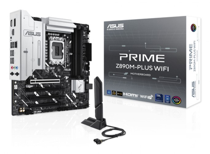 Tarjeta Madre Asus Prime Z890M-PLUS WiFi, Lga 1851, 4 DDR5-SDRAM, Micro ATX, WiFi