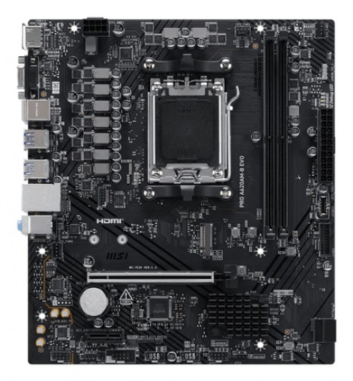 Tarjeta Madre MSI Pro A620AM-B Evo, Micro-ATX, Socket AM5, 128GB DDR5, HDMI para AMD