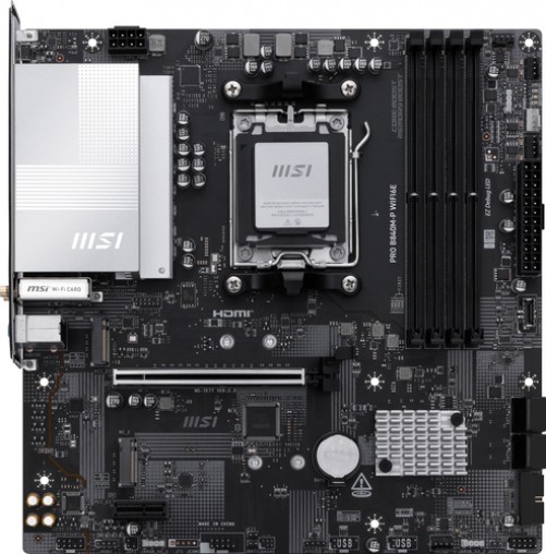 Tarjeta Madre MSI Pro B840M-P WIFI6E, Micro-ATX, Socket AM5, AMD B840, 256GB DDR5, HDMI