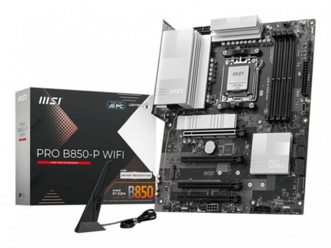 Tarjeta Madre MSI Pro B850-P WiFi, ATX, Socket AM5, AMD B850, 256GB DDR5, HDMI