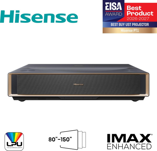 Proyector Hisense PT1 UHD 4K (3840x2160), Bocinas, Negro
