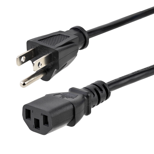 Cables de Poder Startech.com Macho, Hembra 125 V, 1.8 m, Negro
