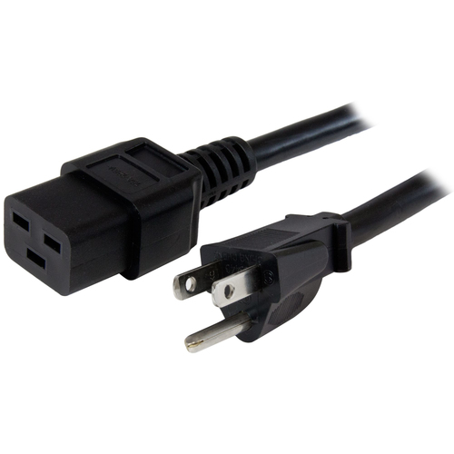 Cables de Poder Startech.com PXT515C19143 Macho, Hembra 125 V, 0.9 m, Negro