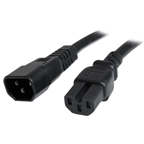 Cable de Poder Startech.com C14 Acoplador a C15 Acoplador, 0,9 m