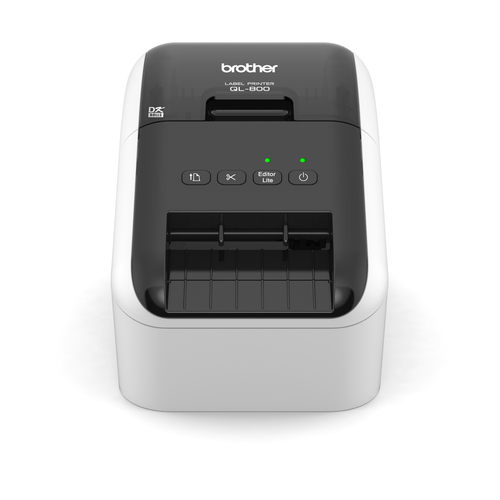 Impresora para Etiquetas Brother QL-800, Termica con Cortador USB 2.0, Color Negro/gris