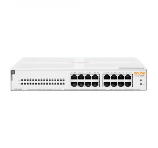 Switch Hpe Aruba Networking No Administrado, L2, RJ-45 16, Gigabit Ethernet (10/100/1000), 1U, Blanco