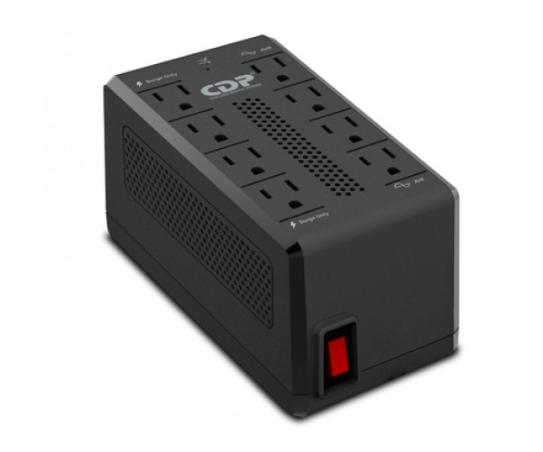 Regulador CDP RAVR1408 1400VA, 700W, 8 Contactos, Negro