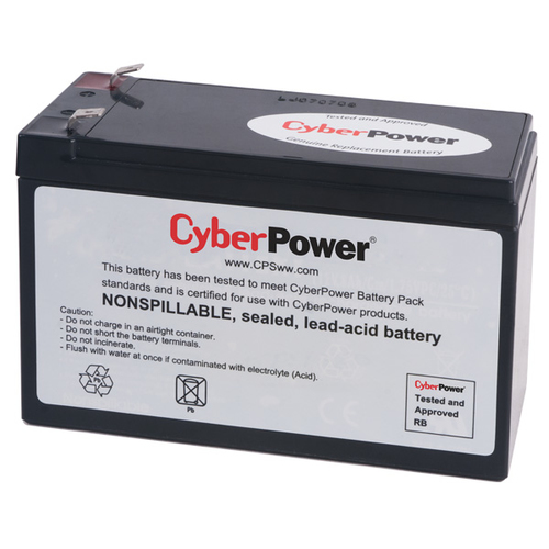 Bateria para UPS Cyberpower RB1280 12 V, Color Negro, 1 Pieza(s)