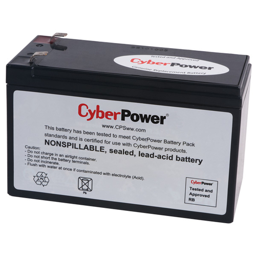 Bateria para UPS Cyberpower RB1290 12 V, Negro