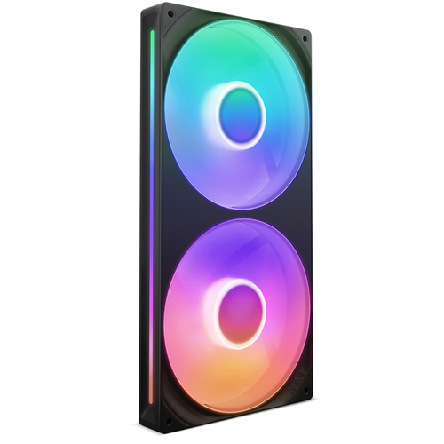 Kit 2 Ventiladores Nzxt F280 RGB Core, 2000 rpm, Plastico, 280mm, Negro