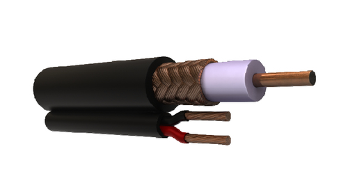 Cable BNC Viakon RG-59-V-CCA/1000 305 m, Negro