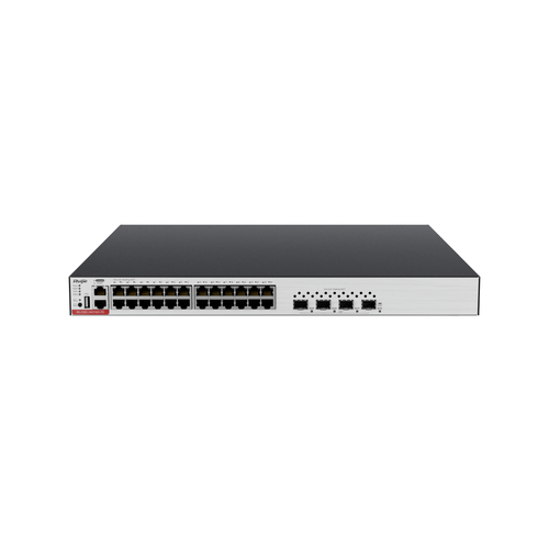 Switch Ruijie Networks RG-CS83-24GT4XS-PD Gestionado, L3, RJ-45 24, Gigabit Ethernet (10/100/1000), 1U, Gris